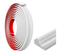 Flexible Decorative Strip, Self-Adhesive, Cladding Strip, Stucco Moulding Ceiling, Self-Adhesive Wall Trim, Wall Edge, Home Decoration (White, 40 mm x 6 m)