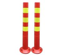 Flexible Delineator Bollard with Reflective Band for Driveways, Commercial Use, Hospitals, Schools - Ideal for Residential Areas, Traffic Control & Safety
