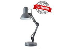 FLEXIBLE DESK LAMP FLEXI NECK TABLE DESK READING STUDY LAMP HOME OFFICE 35W