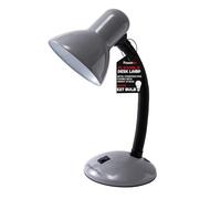 Flexible Desk Lamp with Bulb - Flexi Table Reading Lamp Adjustable Neck Metal Construction On/Off Switch & 1.5m Cable W/BS Approved Plug Mains Powered Desk Lamps | Perfect for Home & Office Use