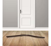 Flexible Door Bottom Seal Strip for Wind Noise Reduction and Dust Prevention, Multi Layer Silicone with Waterproof Tape for Under Door Installation (Grey)