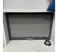 Flexible Door for Open Kitchen, Retractable Rolling Door Kit in Grey, 40-90 cm Width (105x65 cm / 41.3x25.6 in) - Interior Sliding Door Solut