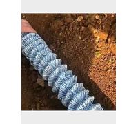 Flexible Drain Pipe - Corrugated French Drain for Landscaping & Garden, 36.1ft Perforated Subsurface Drainage Solution