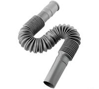 Flexible Drain Pipe Smell-Proof S Bend Water Down-Flow Pipe Single Drain Hose Bathroom Vanity Sink Drain Plumbing Trap Tubing for Kitchen Sink