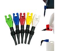 Flexible Draining Tool Snap Funnel Small Oil Funnel Plastic Clasp Multi-Functional Funnels for Automotive 5Pcs