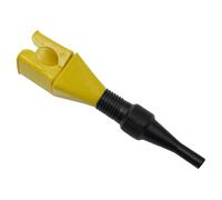 Flexible Draining Tool Snap Funnel with Built in Filter for Automotive and Industrial Fluids, Foldable Oil Funnel for Easy Transfer and Spill Prevention (Yellow)