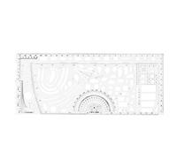 Flexible Drawing Stencil Protractors Command Ruler Drawing Template Measuring Tool Office School Supplies Geometric Ruler Template Measuring Tool Protractors