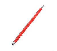 Flexible Drill Extension Shaft 11.6 Inch Bendable Screwdriver Bit Holder For Cordless Drills And Electric Drivers In Tight Spaces Red(Red)