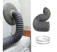 Flexible Dryer Vent Hose Kit - 4 to 32 Ft Exhaust Duct with Clamps for Kitchen, Bathroom, and Shed Ventilation(L26ft D200mm)