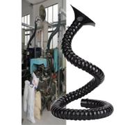 Flexible Duct Collector Arm with Stainless Steel Hood, Fume Extractor Hose Articulated for HVAC/Factory Shop/Woodworking/Laboratory(Id50mm/1.96in,100cm/39.3'')