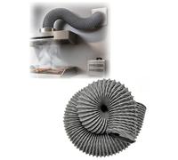 Flexible Duct Hose for Range Hood, Heat Resistant Ventilation Pipe, Expandable and Bendable Exhaust Hose, 115mm Diameter, 5 Meters Long for Kitchen Cooking Fan