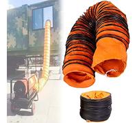 Flexible Duct Hose with S Hook and Steel Support for High Velocity Blower, Fume Extractor, and Ventilator Fan Exhaust