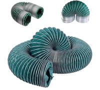 Flexible Duct Hosing PVC HVAC Exhaust Ventilation Ducting 10in 12in | 10 16 25ft Flame Retardant Dryer Vent Hose, Flexible Ducting Tube For Exhaust Fan Blower(10m(32.8ft),100mm-4")