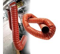 Flexible Ducting Hose 1-12 Inch | Heat-Resistant Exhaust Hose Duct Induction Intake Pipe with Clamps & Steel Wire,1pc(275mm L2m)