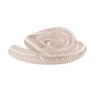 Flexible Ducting PU Hose Dust & Fume Extraction, Woodworking Ventilation Hose, 1M Long colorless Vacuum Cleaning Wood Shroud Ventilation Tube, for Table Saw, Band Saw, Planer, Jointer (ID 110mm)