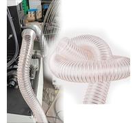 Flexible Dust Collection Hose for Indutrial, Transparent Duct Pipe 1m 2m 10m Long, Commercial Dust Extraction Tube for Workshop Grow Tents Air Cleaner(L 10m(33 ft),Dia 9-4/5"/250MM)