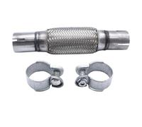 Flexible Exhaust Pipe 45 x 150/270mm Clamp-on Flexi Tube Joint Stainless Steel