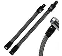 Flexible Extension, 2 Pieces Long Reach Hand Tools - Connecting Rod for 360° Electric Wrench | For Automotive Repair, Narrow Spaces, Pipe Work, Mounting
