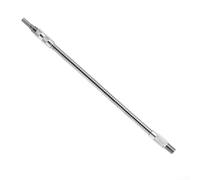 Flexible extension drill bit for electric or hand drills, featuring metal construction and hexagonal ends designed for bending and accessing tight spots (Silver)