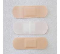 Flexible Fabric Plasters - 100x Self-Adhesive Bandages | Fabric Adhesive Plasters | Finger Strip Plaster for Cuts, Grazes, and Wounds - Breathable, Strong Adhesive Ideal for FirstAid and Daily Use