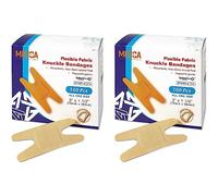 Flexible Fabric Plasters - Flex Fabric Adhesive Knuckle Plasters for Finger Care and to Protect Wounds from Infection - (200 Count)