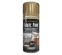 Flexible Fabric Spray Paint Gold 200ml for Leather Vinyl and Fabric
