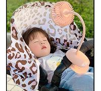 Flexible Fan with Clip on Cot Stroller Stroller Fan Gooseneck Portable Mini Desk Fan USB Fan Personal Office PC Laptop Fan Electric Battery Travel Fan