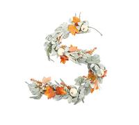 Flexible Faux Fall Foliage Garland Weatherproof Autumn Decor For Year-Round Indoor Outdoor Seasonal Displays Long Time Autumn Garlands