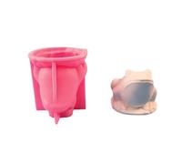 Flexible Figurines Mold Silicone Molds Clay Frogs Shape Hand Making Texture for Making Craft Figurines