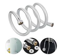 Flexible Flexi Smooth Shower Hose Pipe Hoses Tube 1.5m Single Tap Replacement Extension Universal, Chrome (G1/2)