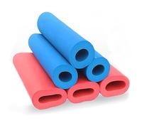Flexible Foam Pipe Lagging - Red & Blue Inner Diameter 6-60mm Rubber Insulation Tube Handle Grip Support Thickness 7/9/15/20mm ID48mm x T20mm x L2m