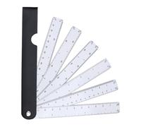 Flexible Folding Ruler - Versatile Drawing Template, Engineering Scale Tool, Measuring Stick with Fan Design, Precision Layout Tool, Multi Angle Measuring for Construction Drafting Woodworking Project