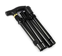 Flexible Folding Walking Stick/Cane with Strap Small, lightweight, and secure walking aid with a non-slip grip handle for men, women, the elderly, the disabled, and expectant mothers