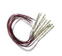Flexible For Pre Wired White LED Strip for SMD Applications 12V 18V Input Voltage Range 120 Degree Beam Angle for Miniature Building and Track Use (White light)