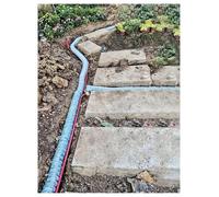 Flexible French Perforated Draina Pipe Expandable 1-20m 150mm Underground Soakay Tube for Lacaping Garden Terrace Draina Soluts - 11 Meters