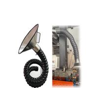 Flexible Fume Extraction Arm, 360° Bendable Plastic Air Duct, Multi-Joint Suction Tube for Workshop Soldering & Grinding(Black,160mmx100cm)