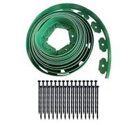 Flexible Garden Edging Border - Reusable Stone Grass Ber 5cm x 10m Lawn Edging for Landscape Flower Bed Separation Green Color Perfect for Yard Decoration