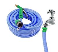 Flexible Garden Hose - Lightweight Yard Water Hose, Non Kinking Outdoor Water Pipe | Compact Garden Hose with Spray Nozzle, Car Wash Hose Set, Extension Tube for Rv Cleaning and Flower Watering