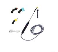 Flexible Garden Wand 180° Nozzle Leak-Proof Design(5m Hose) | 3.7V rechargeable for battery, effortless high-reach watering, eliminates ladder need, 3 nozzle types included
