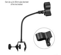 Flexible Gooseneck Microphone Stand with Desk Clamp for Broadcasting, Live Streaming, Studio Use - Adjustable Mic Holder for 28-60mm M(30-60MM DIA MIC)
