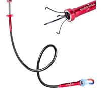 Flexible Grabber Tool, Magnetic 24-Inch Pickup Tool with 4 Claw Grabber