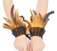 Flexible Halloween Arm Ensemble, Decorative Wrist Cuffs for Costume Add-on and Format Enhancers, Gothic Sleeve Decoration