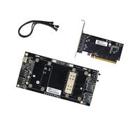 Flexible hardware introduction adapter for SXM2 V100 GPU which enables connection to PCIe slot via high bandwidth interface adapter