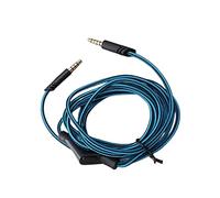 Flexible Headset Cable With Mute Button 3.5mm Connector For A10 A30 Gaming Headset 3.5mm Braided Cable Cord Headset Cable Extension