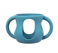 Flexible Holder with Easy Grip Handle for Glass Baby Bottles Silicone Covers Shockproof Bottle Sleeve Easy to Clean