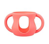 Flexible Holder with Easy Grip Handle for Glass Baby Bottles Silicone Covers Shockproof Bottle Sleeve Easy to Clean