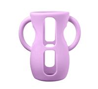 Flexible Holder with Easy Grip Handle for Glass Baby Bottles Silicone Covers Shockproof Bottle Sleeve Easy to Clean