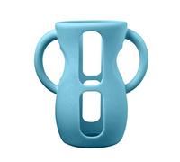 Flexible Holder with Easy Grip Handle for Glass Baby Bottles Silicone Covers Shockproof Bottle Sleeve Easy to Clean