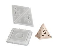 Flexible Holders Silicone Mold Silicone Ornament Mold for Resin Pyramid Holder Creation Family Activity