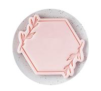 Flexible Home Baking Essential Korean Pattern Blessing Frame Fondant Cookie Molds Set for Elegant Dessert Decorations Party Cakes Embellishments